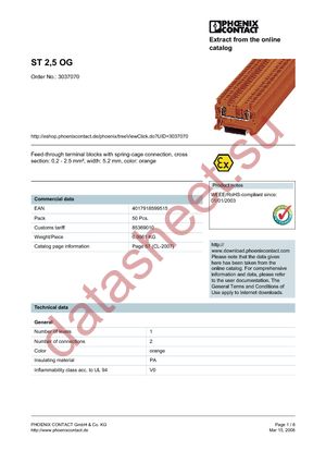 3037070 datasheet  